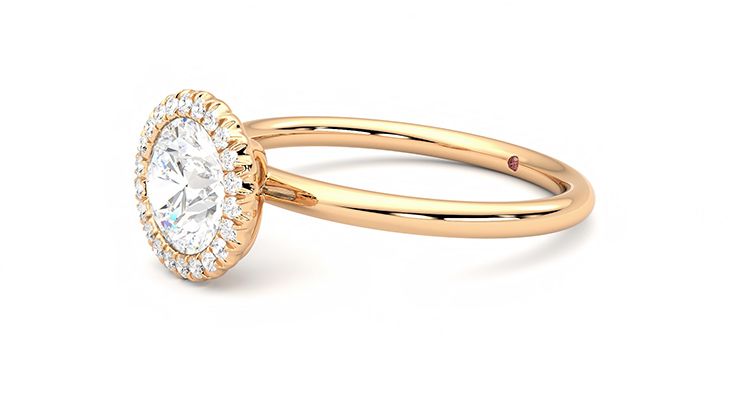 Taylor & Hart Sugar Round Engagement Ring 360 degree image 23