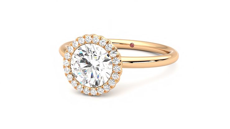 Taylor & Hart Sugar Round Engagement Ring 360 degree image 26