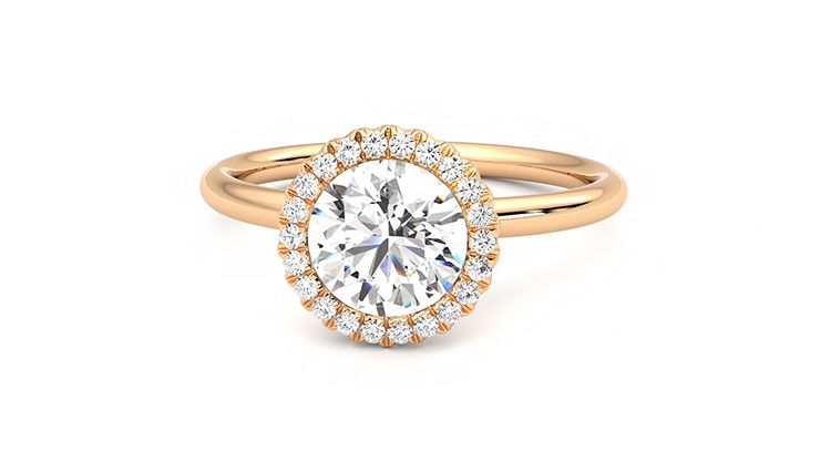 Taylor & Hart Sugar Round Engagement Ring 360 degree image 28