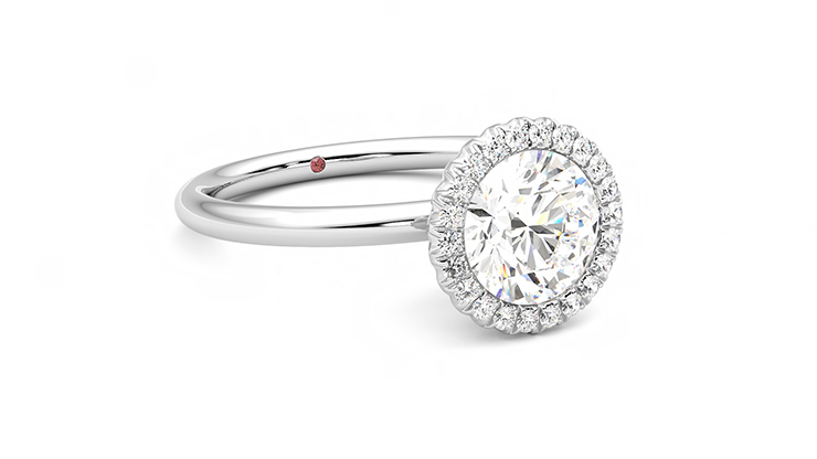 Taylor & Hart Sugar Round Engagement Ring 360 degree image 5