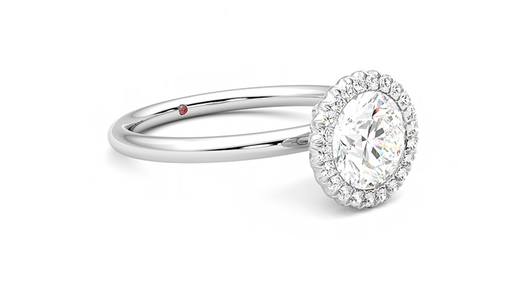 Taylor & Hart Sugar Round Engagement Ring 360 degree image 6