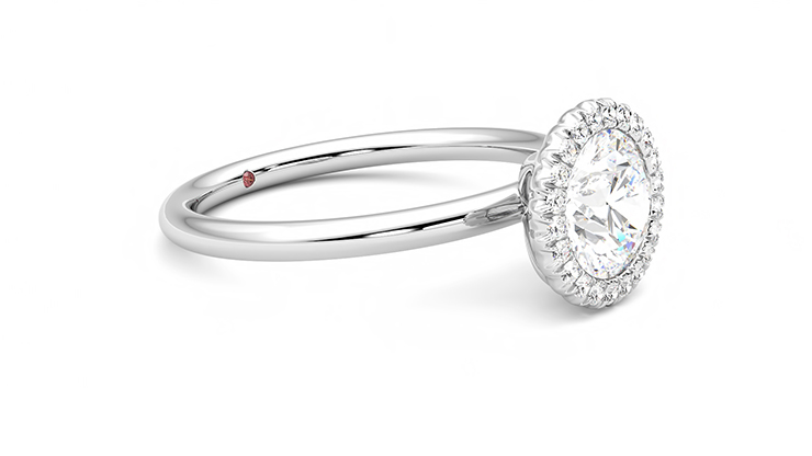 Taylor & Hart Sugar Round Engagement Ring 360 degree image 7