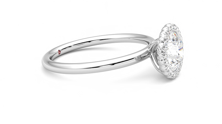 Taylor & Hart Sugar Round Engagement Ring 360 degree image 8
