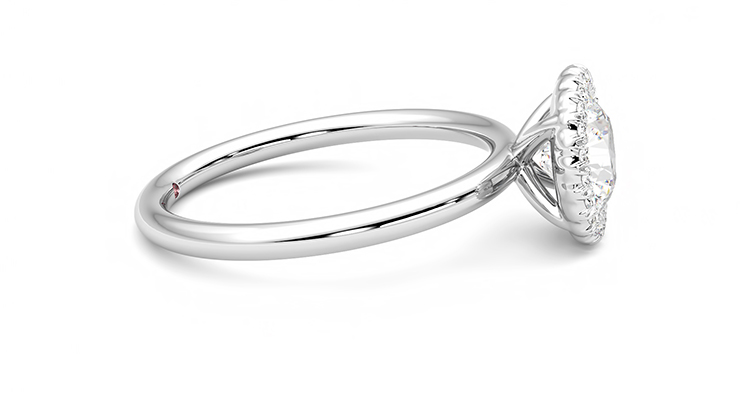 Taylor & Hart Sugar Round Engagement Ring 360 degree image 9