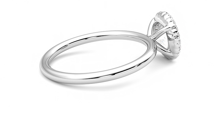 Taylor & Hart Sugar Round Engagement Ring 360 degree image 11