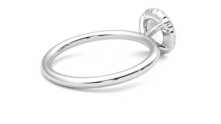 Taylor & Hart Sugar Round Engagement Ring 360 degree image 12