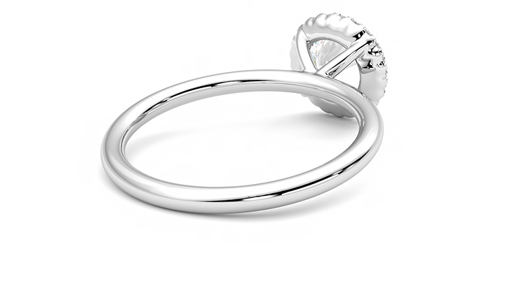 Taylor & Hart Sugar Round Engagement Ring 360 degree image 13