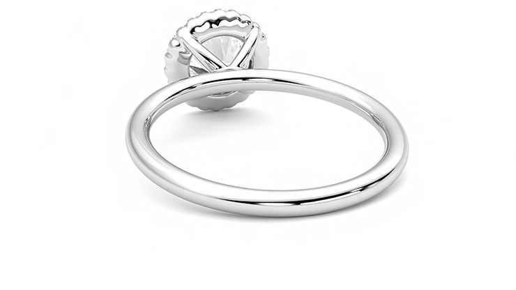 Taylor & Hart Sugar Round Engagement Ring 360 degree image 16