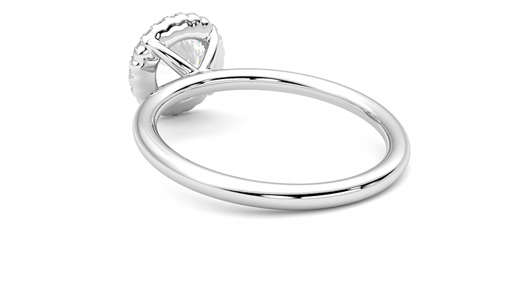 Taylor & Hart Sugar Round Engagement Ring 360 degree image 17