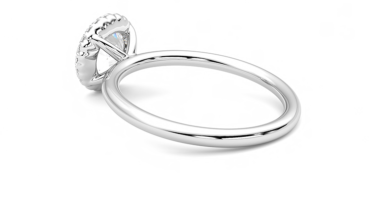 Taylor & Hart Sugar Round Engagement Ring 360 degree image 18