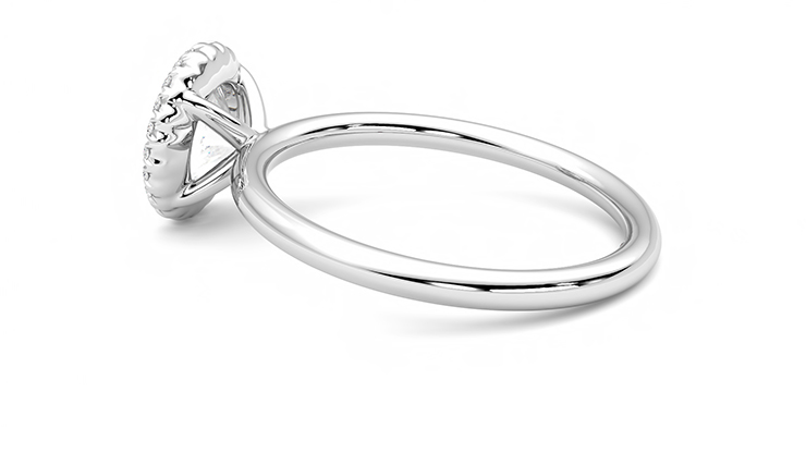 Taylor & Hart Sugar Round Engagement Ring 360 degree image 19