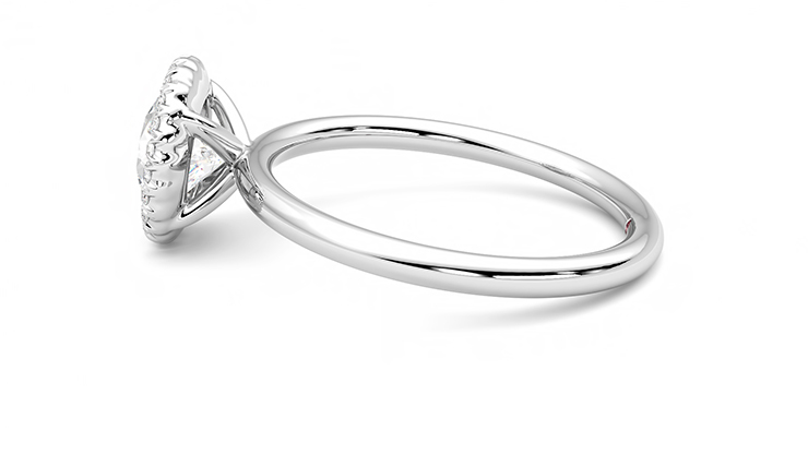 Taylor & Hart Sugar Round Engagement Ring 360 degree image 20