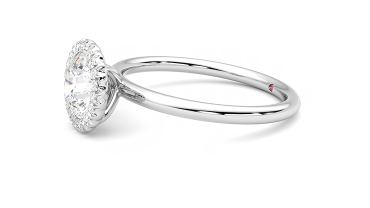 Taylor & Hart Sugar Round Engagement Ring 360 degree image 22