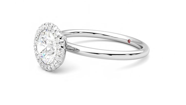 Taylor & Hart Sugar Round Engagement Ring 360 degree image 23