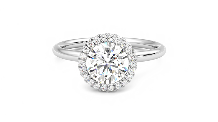Taylor & Hart Sugar Round Engagement Ring 360 degree image 29