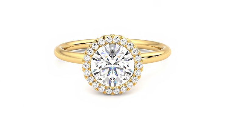 Taylor & Hart Sugar Round Engagement Ring 360 degree image 0