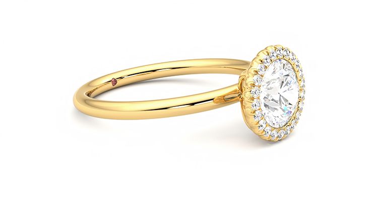 Taylor & Hart Sugar Round Engagement Ring 360 degree image 7