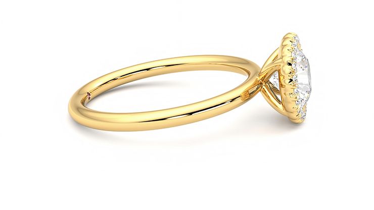 Taylor & Hart Sugar Round Engagement Ring 360 degree image 9