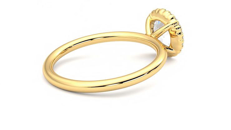 Taylor & Hart Sugar Round Engagement Ring 360 degree image 12