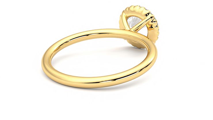Taylor & Hart Sugar Round Engagement Ring 360 degree image 13