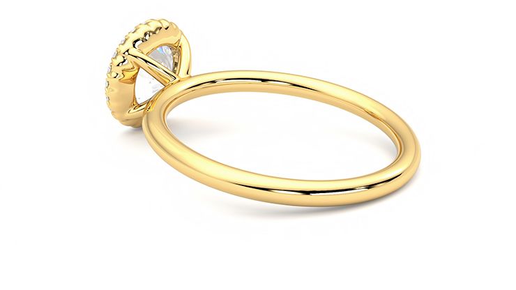 Taylor & Hart Sugar Round Engagement Ring 360 degree image 18
