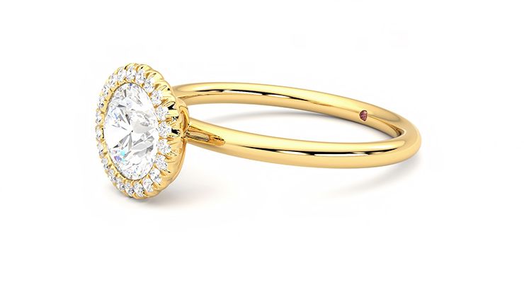 Taylor & Hart Sugar Round Engagement Ring 360 degree image 23