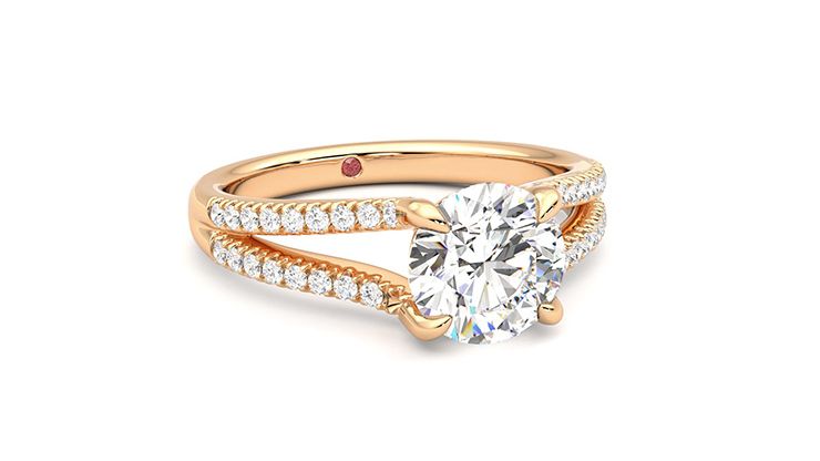 Taylor & Hart Symphony Round Engagement Ring 360 degree image 4