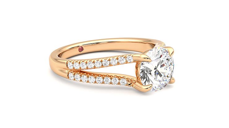 Taylor & Hart Symphony Round Engagement Ring 360 degree image 6