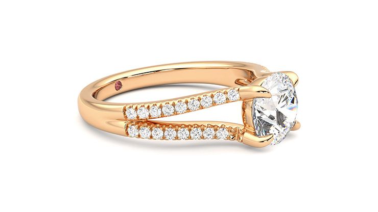 Taylor & Hart Symphony Round Engagement Ring 360 degree image 7