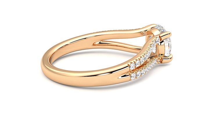 Taylor & Hart Symphony Round Engagement Ring 360 degree image 11