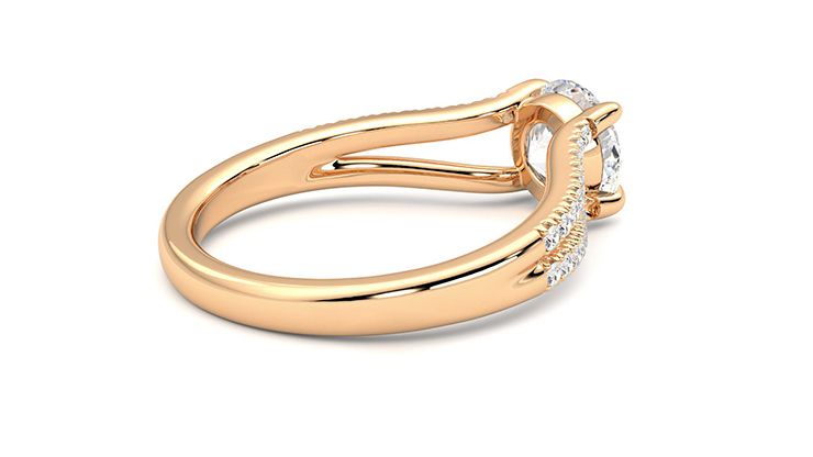 Taylor & Hart Symphony Round Engagement Ring 360 degree image 12