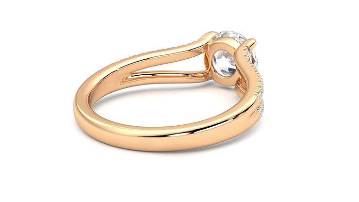 Taylor & Hart Symphony Round Engagement Ring 360 degree image 13