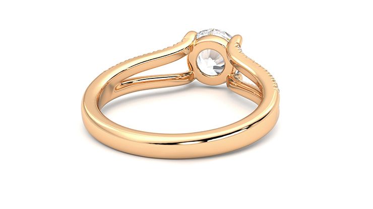 Taylor & Hart Symphony Round Engagement Ring 360 degree image 14