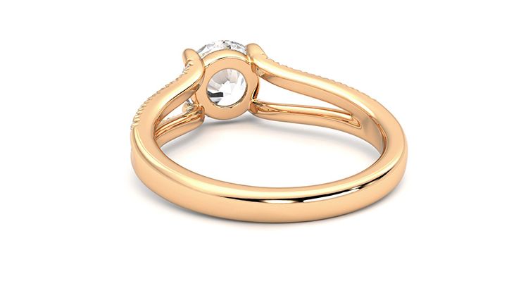 Taylor & Hart Symphony Round Engagement Ring 360 degree image 16