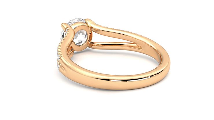 Taylor & Hart Symphony Round Engagement Ring 360 degree image 17