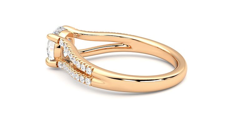 Taylor & Hart Symphony Round Engagement Ring 360 degree image 19