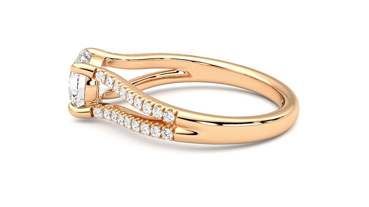 Taylor & Hart Symphony Round Engagement Ring 360 degree image 20
