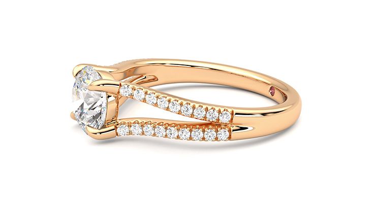 Taylor & Hart Symphony Round Engagement Ring 360 degree image 22