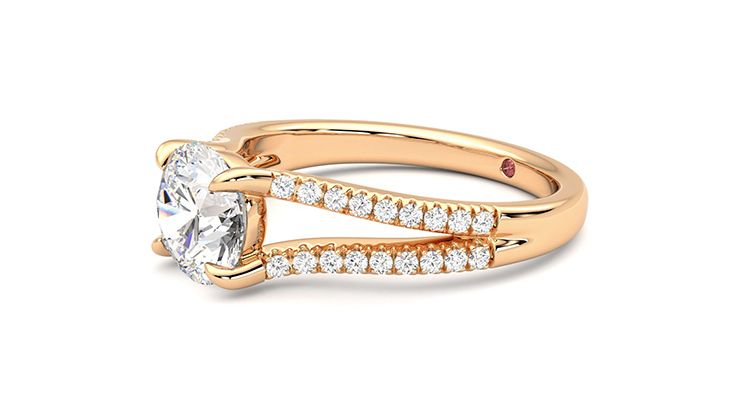 Taylor & Hart Symphony Round Engagement Ring 360 degree image 23