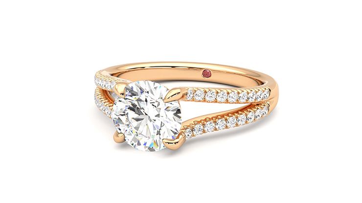 Taylor & Hart Symphony Round Engagement Ring 360 degree image 26