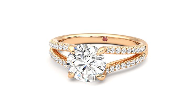 Taylor & Hart Symphony Round Engagement Ring 360 degree image 27