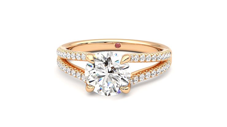 Taylor & Hart Symphony Round Engagement Ring 360 degree image 28