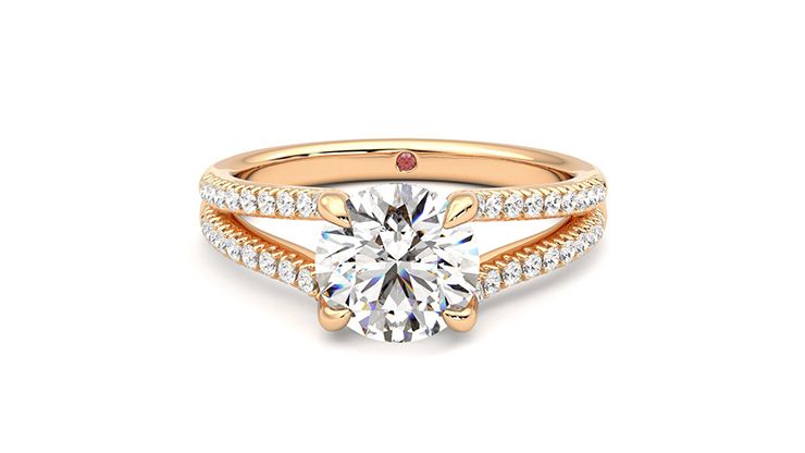 Taylor & Hart Symphony Round Engagement Ring 360 degree image 29