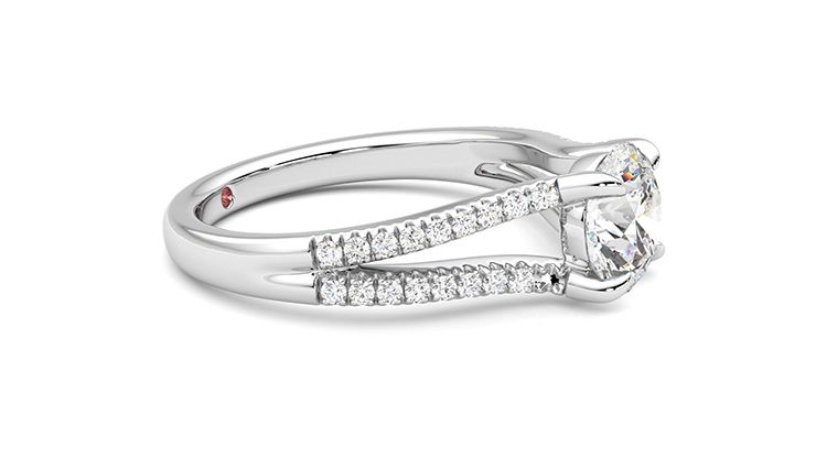 Taylor & Hart Symphony Round Engagement Ring 360 degree image 8