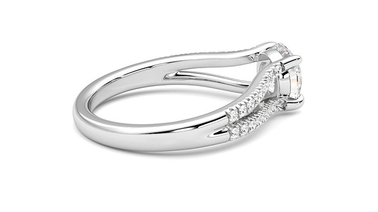 Taylor & Hart Symphony Round Engagement Ring 360 degree image 11