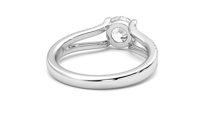 Taylor & Hart Symphony Round Engagement Ring 360 degree image 14