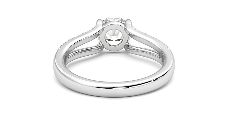 Taylor & Hart Symphony Round Engagement Ring 360 degree image 15