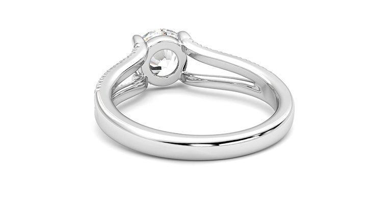Taylor & Hart Symphony Round Engagement Ring 360 degree image 16