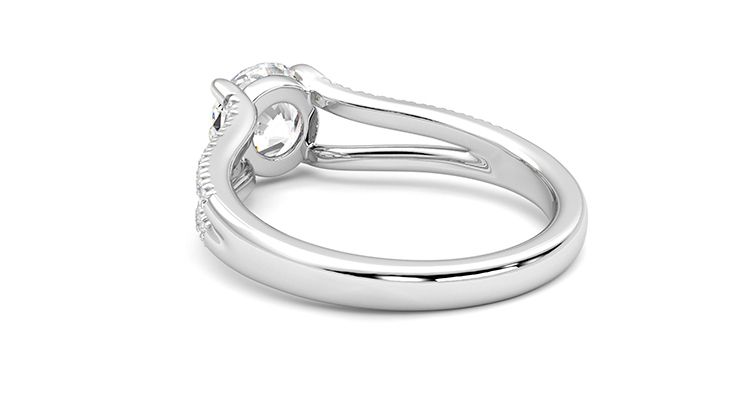 Taylor & Hart Symphony Round Engagement Ring 360 degree image 17