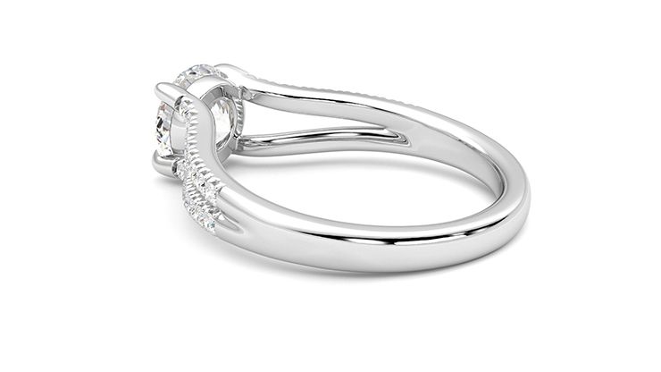 Taylor & Hart Symphony Round Engagement Ring 360 degree image 18